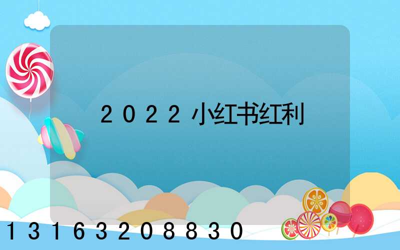 2022小红书红利