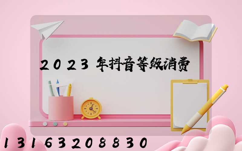 2023年抖音等级消费