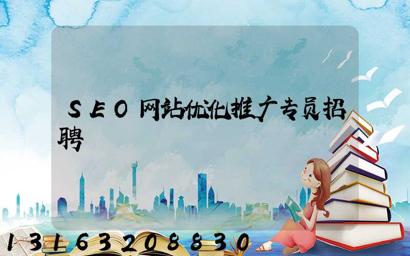 SEO网站优化推广专员招聘