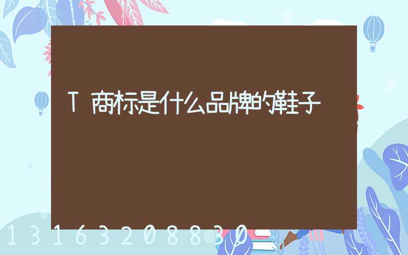 T商标是什么品牌的鞋子