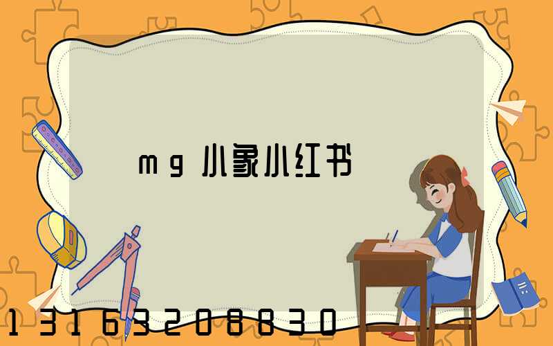 mg小象小红书