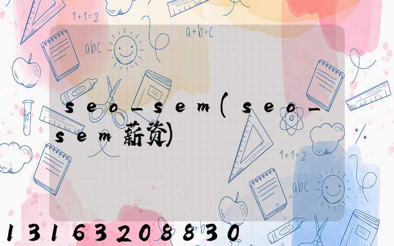 seo_sem(seo_sem薪资)