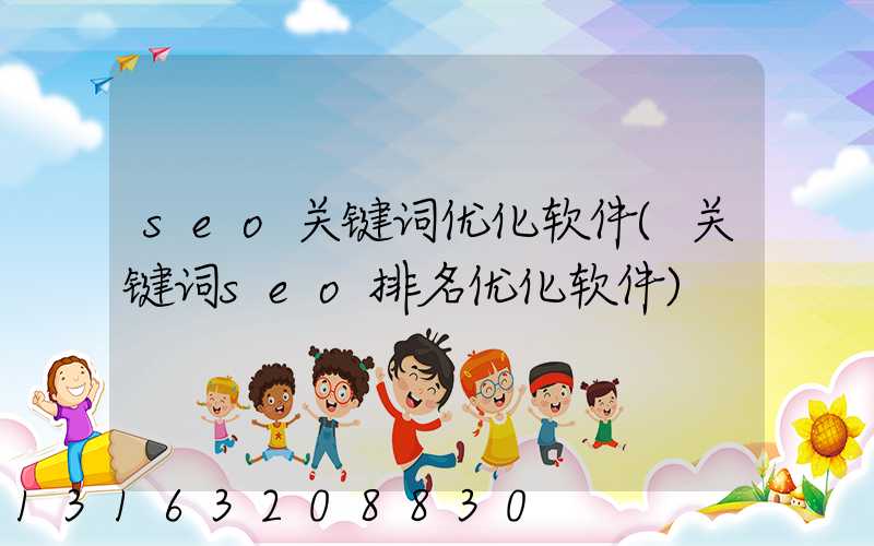 seo关键词优化软件(关键词seo排名优化软件)