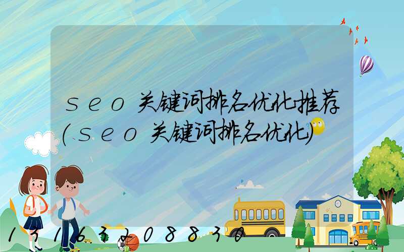 seo关键词排名优化推荐(seo关键词排名优化)