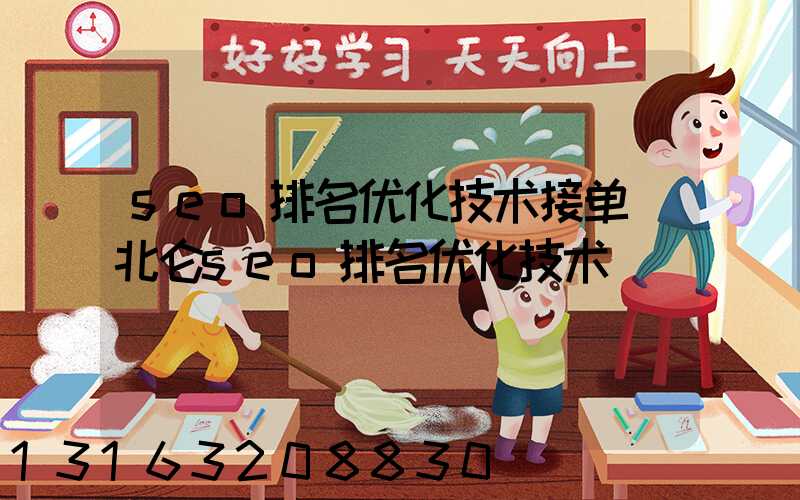 seo排名优化技术接单(北仑seo排名优化技术)
