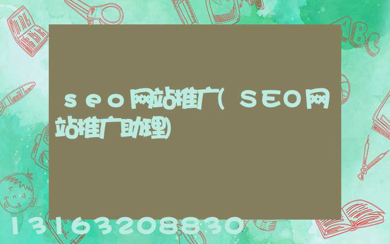 seo网站推广(SEO网站推广助理)