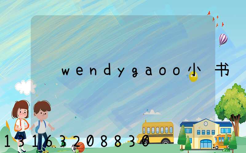 wendygaoo小红书