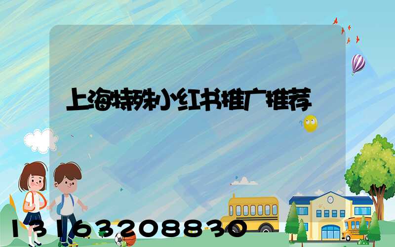 上海特殊小红书推广推荐