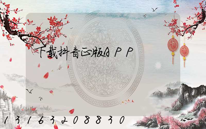 下载抖音正版APP