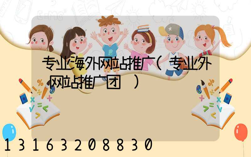 专业海外网站推广(专业外贸网站推广团队)