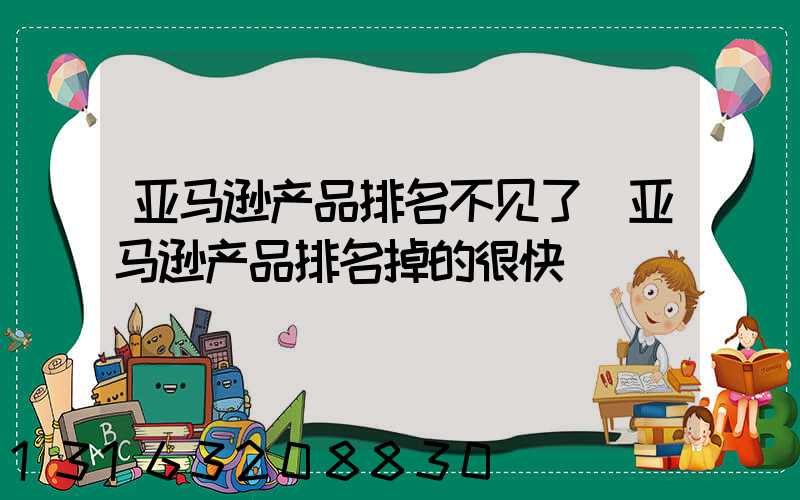 亚马逊产品排名不见了(亚马逊产品排名掉的很快)