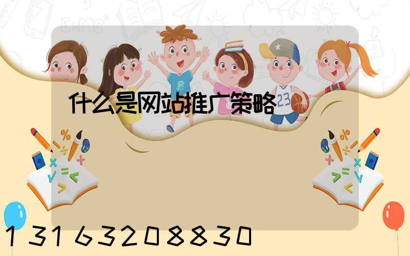 什么是网站推广策略