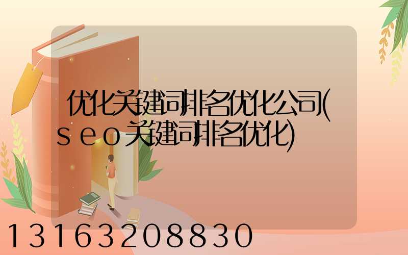 优化关键词排名优化公司(seo关键词排名优化)