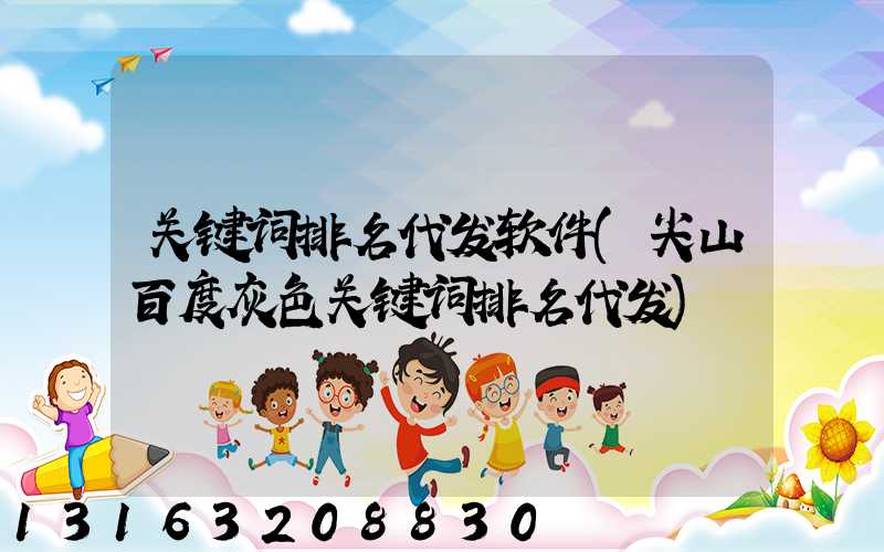 关键词排名代发软件(尖山百度灰色关键词排名代发)