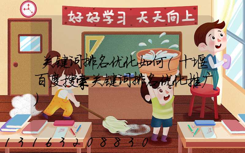 关键词排名优化如何(十堰百度搜索关键词排名优化推广)
