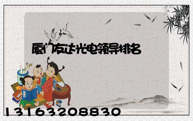 厦门友达光电领导排名