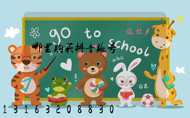 哪里购买抖音账号