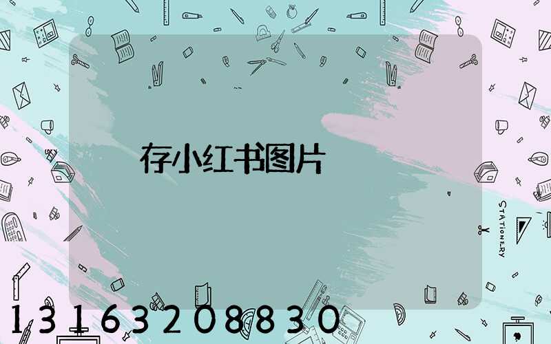 存小红书图片