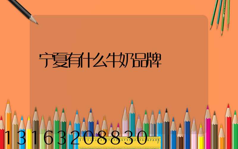 宁夏有什么牛奶品牌