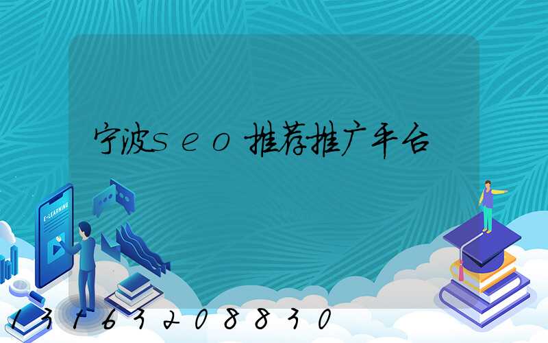 宁波seo推荐推广平台