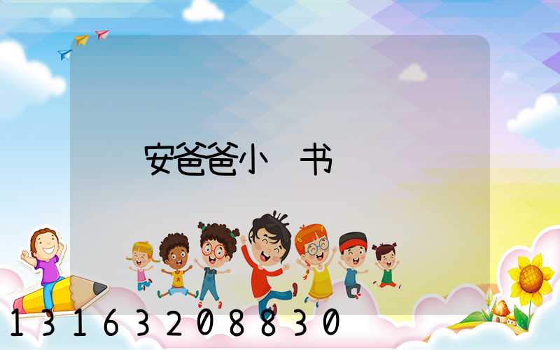 安爸爸小红书