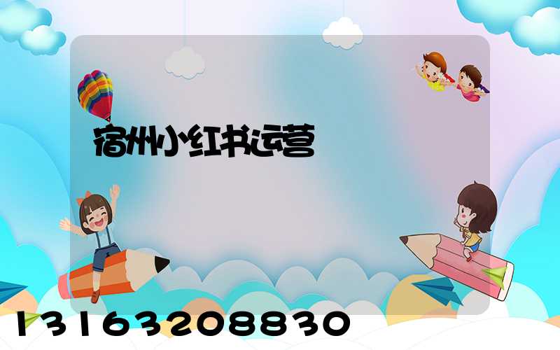 宿州小红书运营