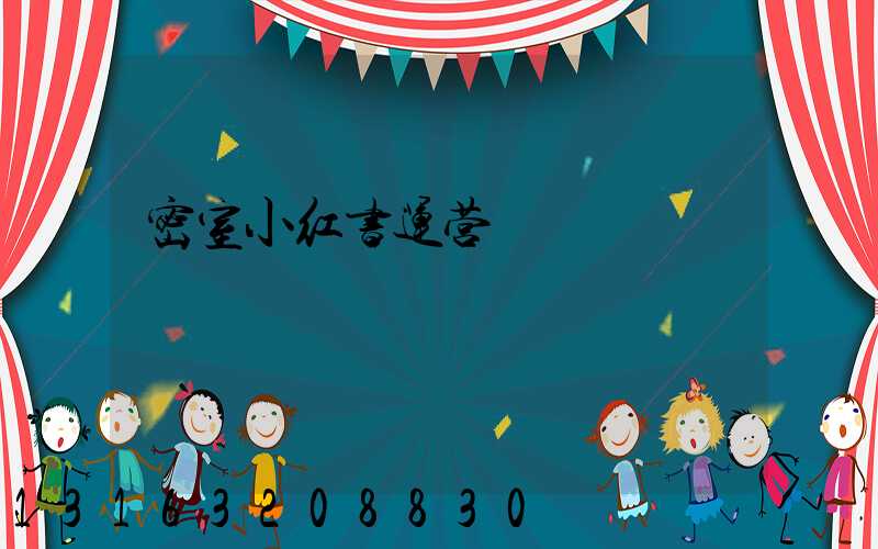 密室小红书运营