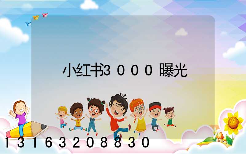 小红书3000曝光