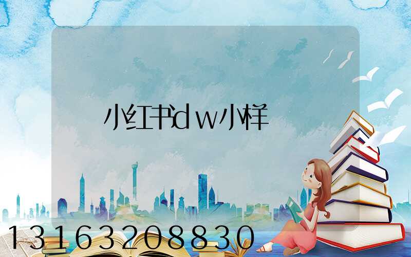 小红书dw小样