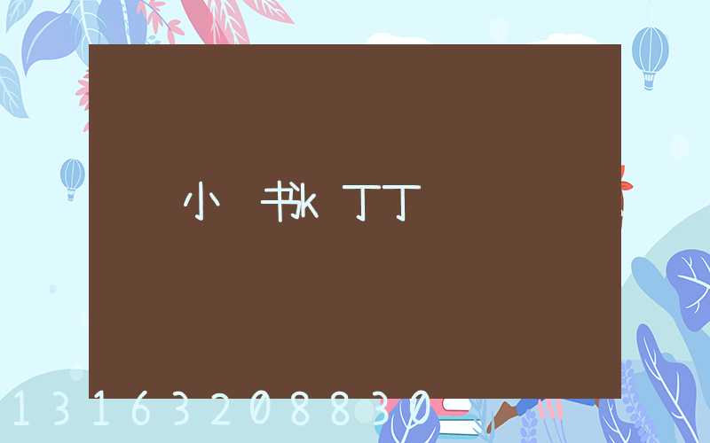 小红书k丁丁