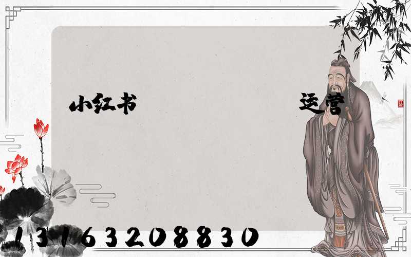 小红书pptword运营