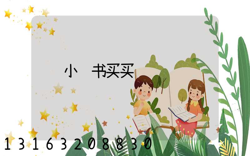 小红书买买节