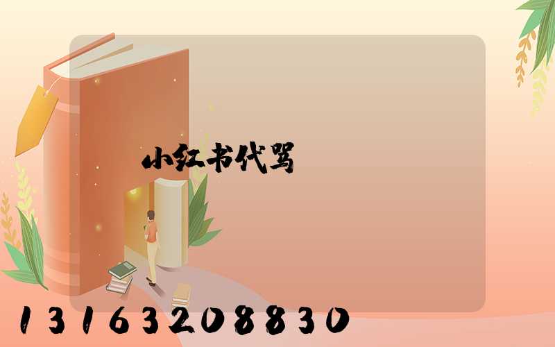 小红书代骂