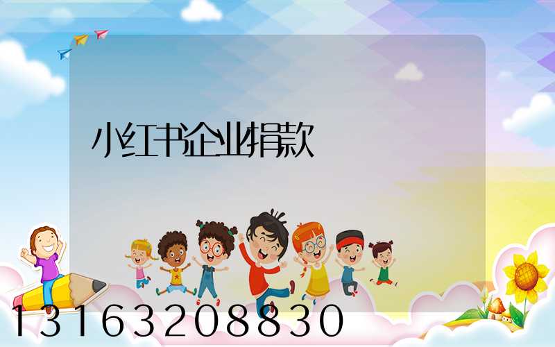 小红书企业捐款