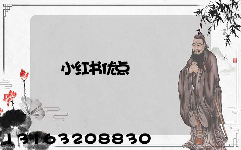 小红书优点