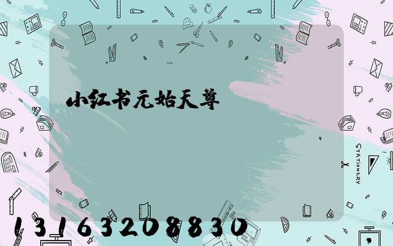 小红书元始天尊