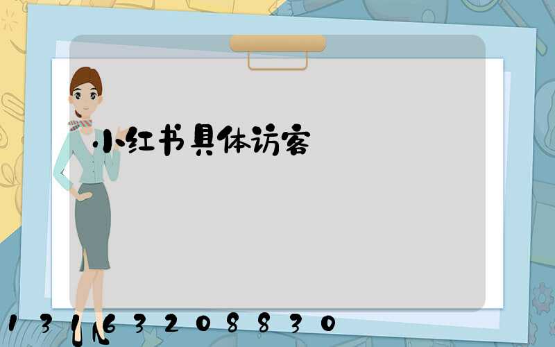 小红书具体访客
