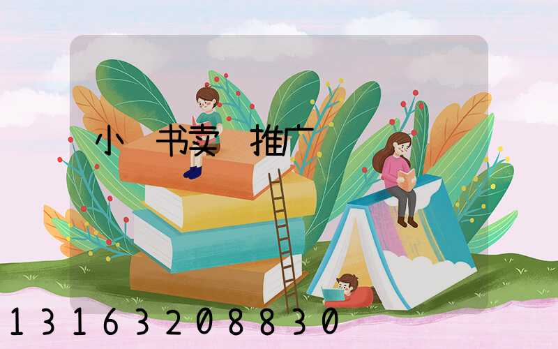 小红书卖货推广