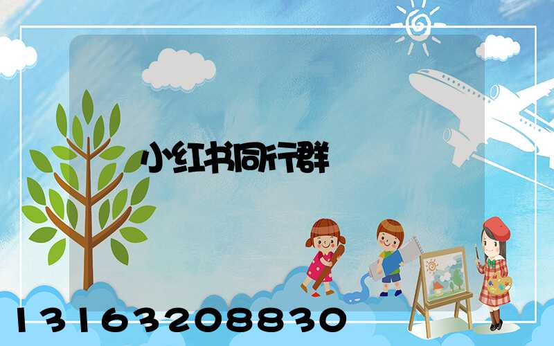 小红书同行群