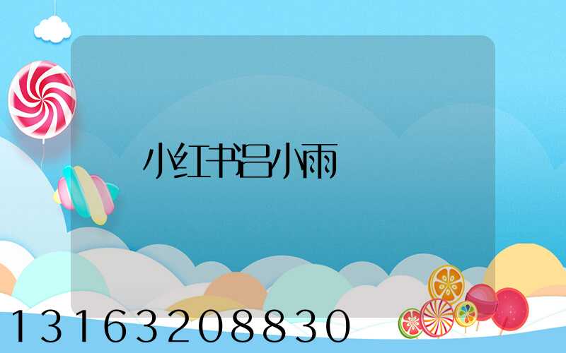 小红书吕小雨