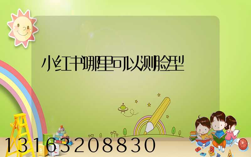 小红书哪里可以测脸型