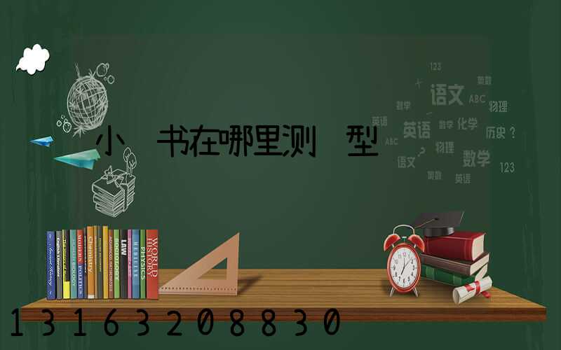 小红书在哪里测脸型