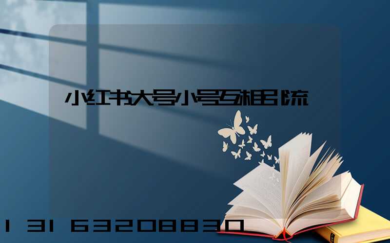 小红书大号小号互相引流