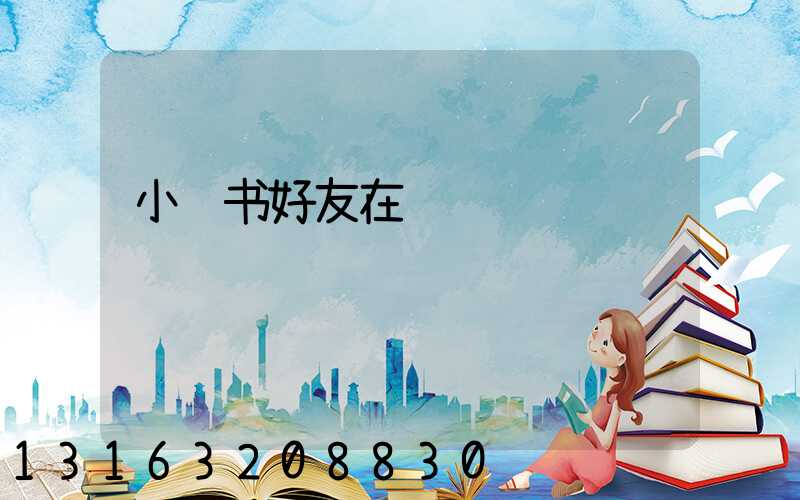 小红书好友在线