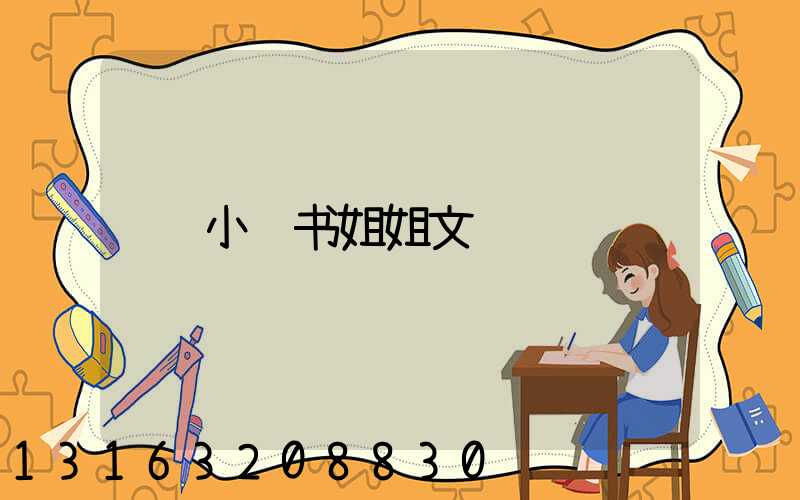 小红书姐姐文
