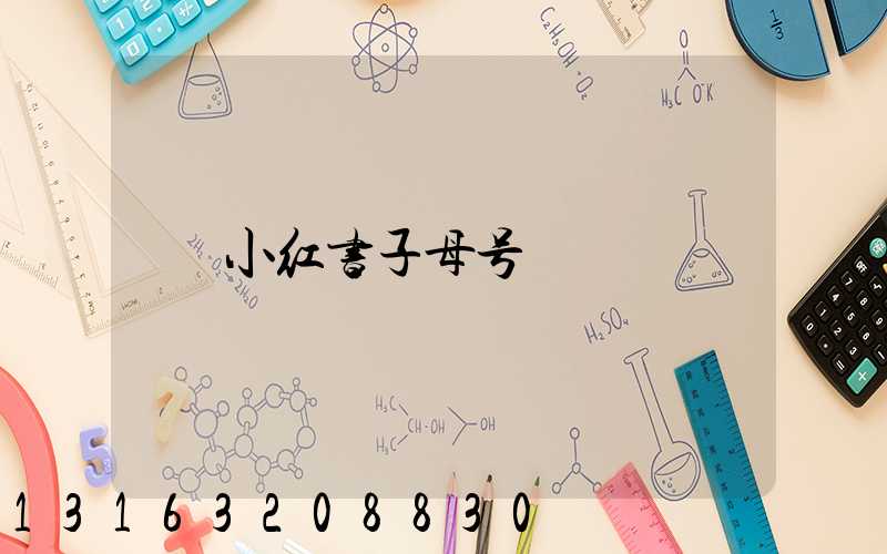 小红书子母号