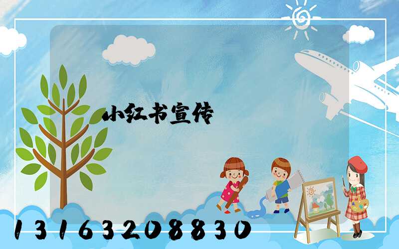 小红书宣传