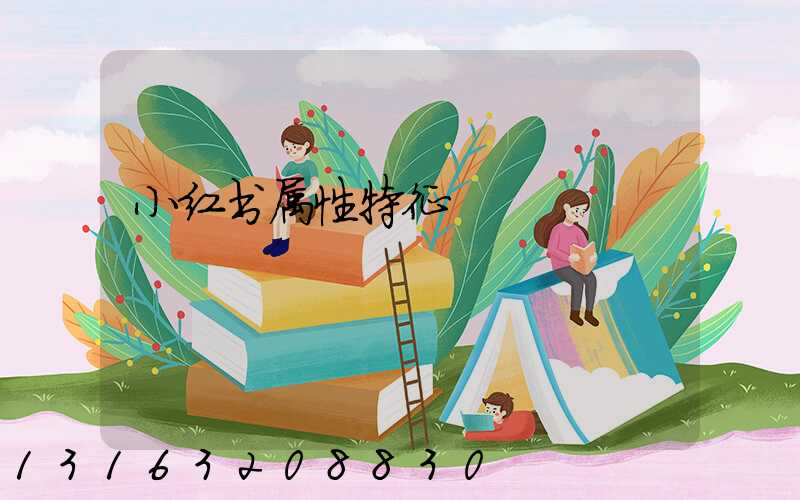 小红书属性特征