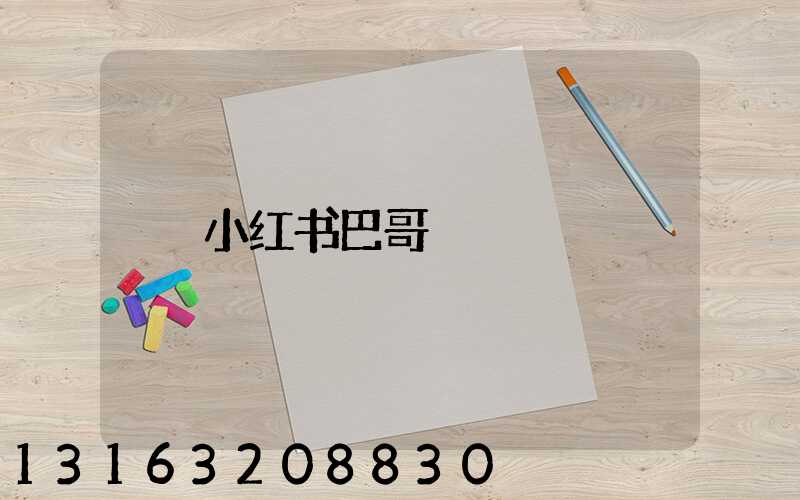 小红书巴哥