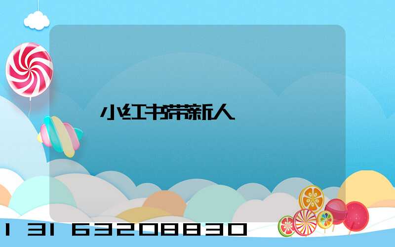 小红书带新人